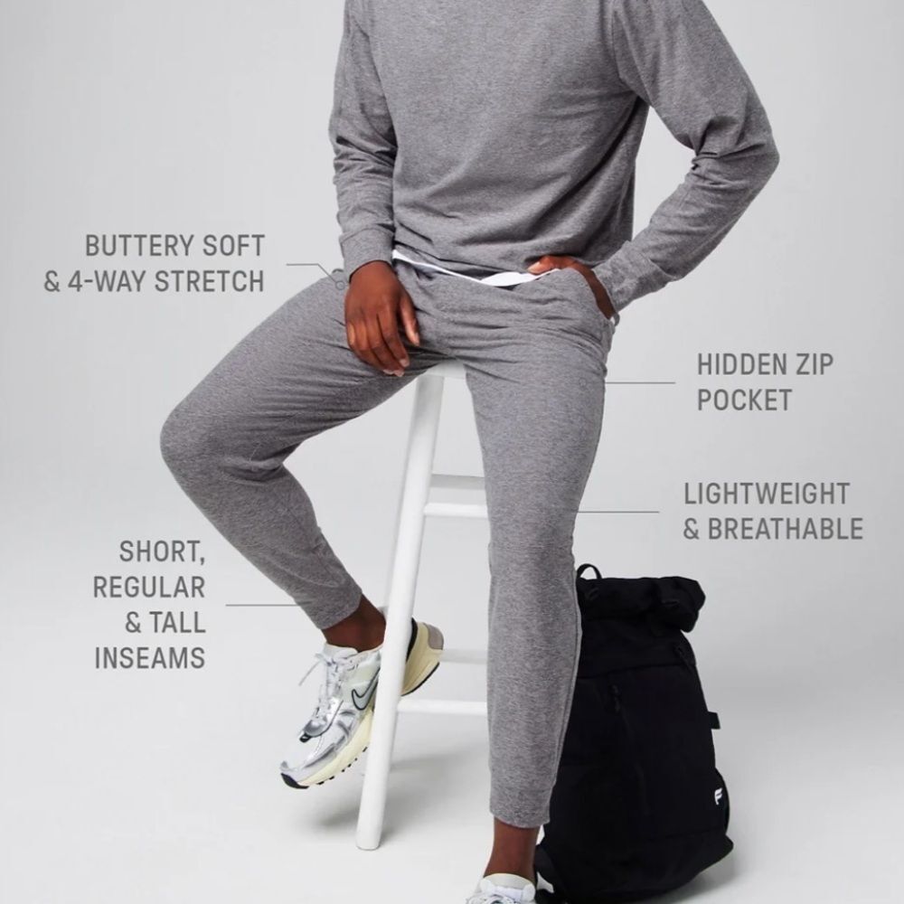 Fabletics Gray Sweatpants for Men